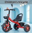 3-Wheel Kids Red Tricycle Stainless Steel Bike