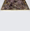 Amethyst Agate Serving Tray With Brass Handles | Square