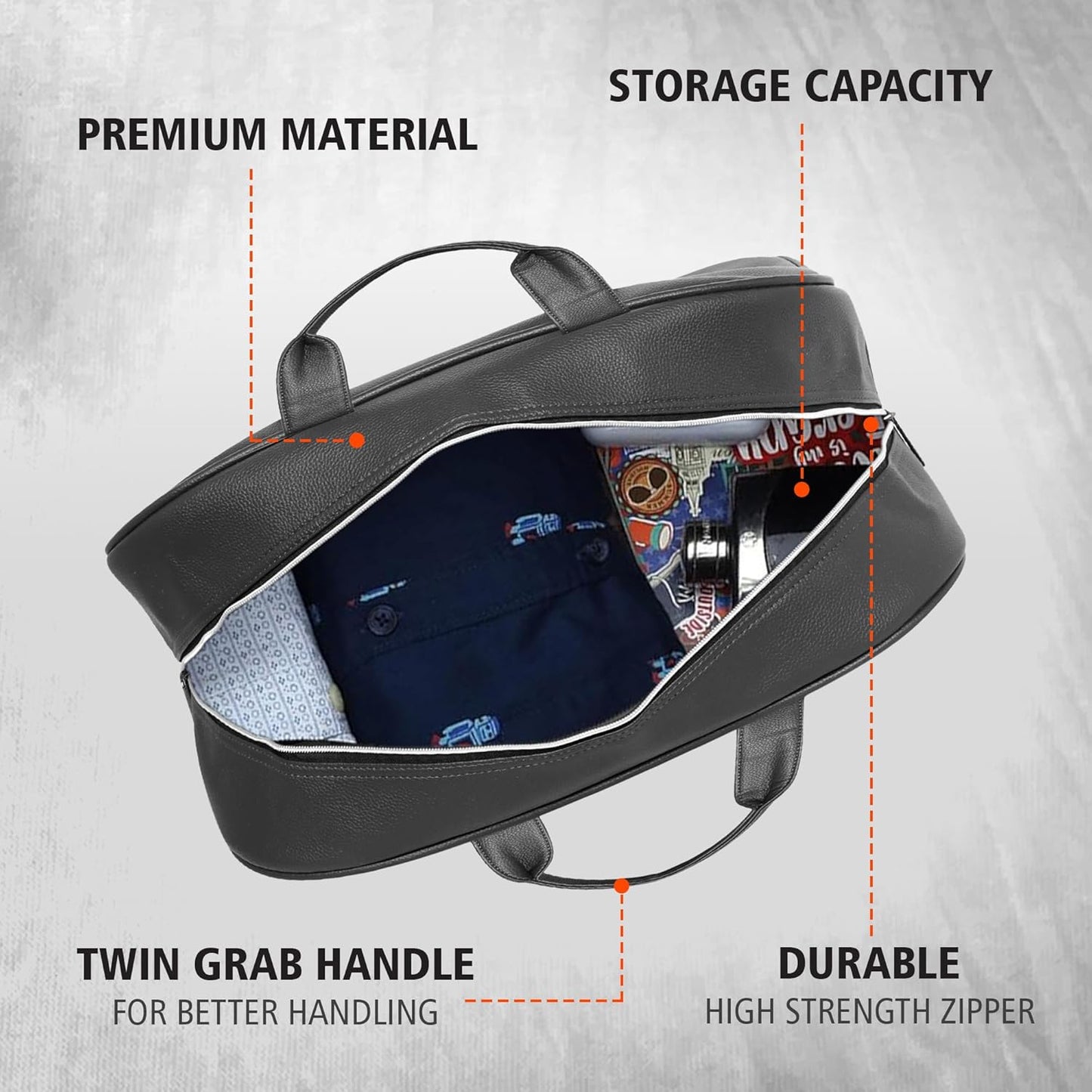 Nautica - Leatherette Duffel Bag Trendy zone