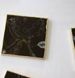 Black Agate - Set of 4 Large Square Coasters | Personalised Momentos