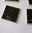 Black Agate - Set of 4 Large Square Coasters | Personalised Momentos