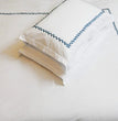 Willow Leaves - Pure Linen Embroidered Edge Duvet Cover Sets